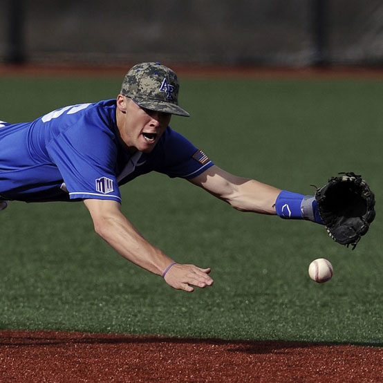 Turf on baseball field